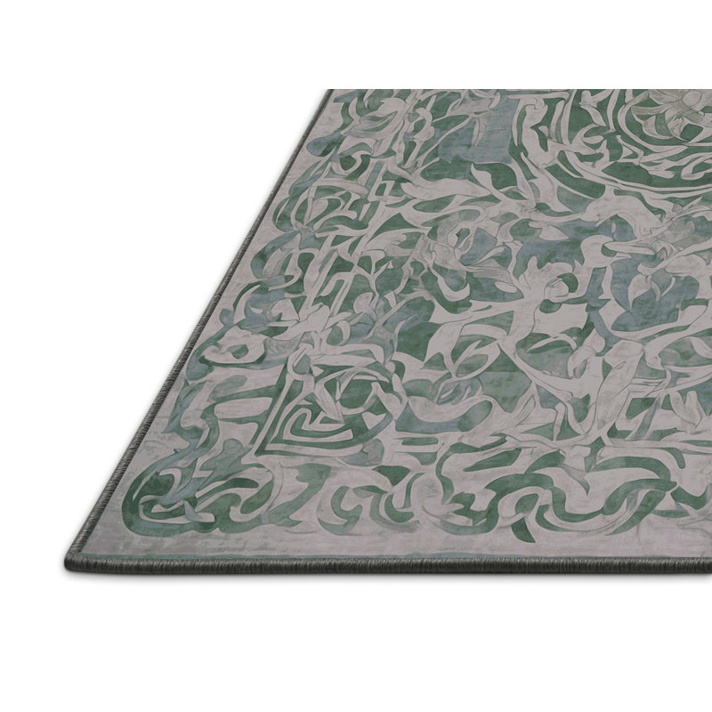Silky Soft Plush Gray Area Rug, Runner 2' x 4'
