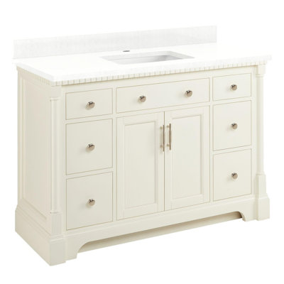 Claudia 48"" Mahogany Single Basin Vanity Set with Cabinet, Vanity Top -  Signature Hardware, 484396