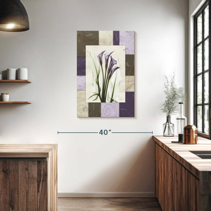 Harnek Calla Wineberry, 36" H x 24" W