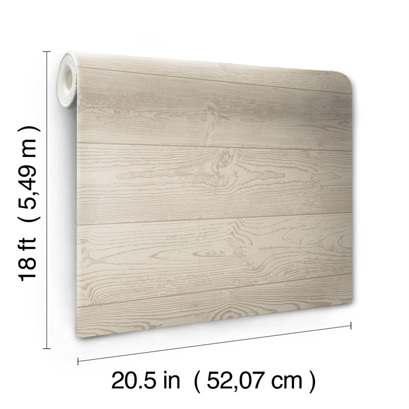 Papier peint adhésif Urban Shiplap, Brun