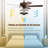 Cjay Ceiling Fan with Light Kit