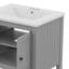 Meuble-lavabo élégant 24 po avec lavabo en céramique élégant-279140045