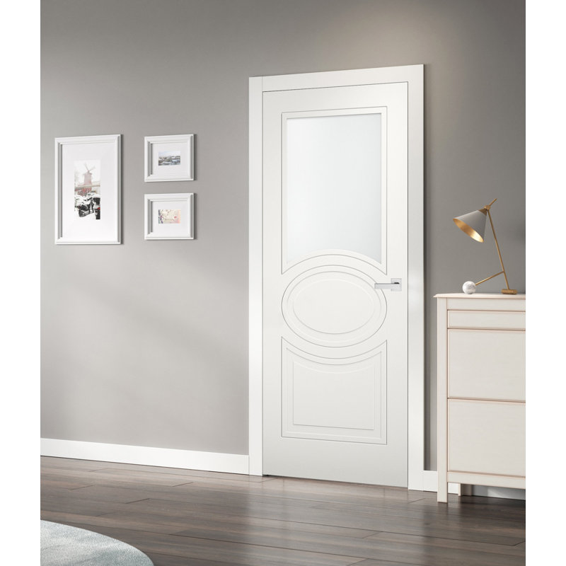 Porte standard en verre givré Mela, 28 po x 80 po
