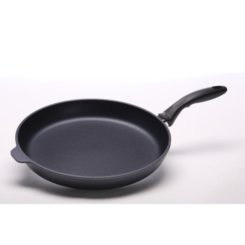 Try Me Non Stick Aluminum Frying Pan, 12.5" W, Gray