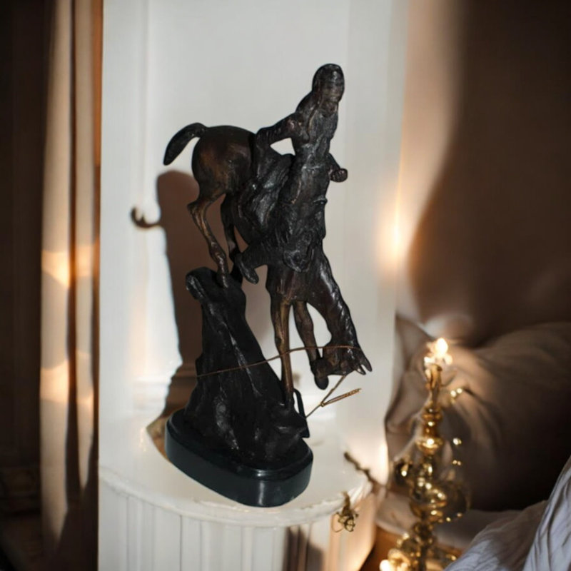 Mountain Mountain par Frederic Remington, reproduction d'art, statue en bronze à cire perdue Laoise, L 7 po x l 2,5 po x H 11 po