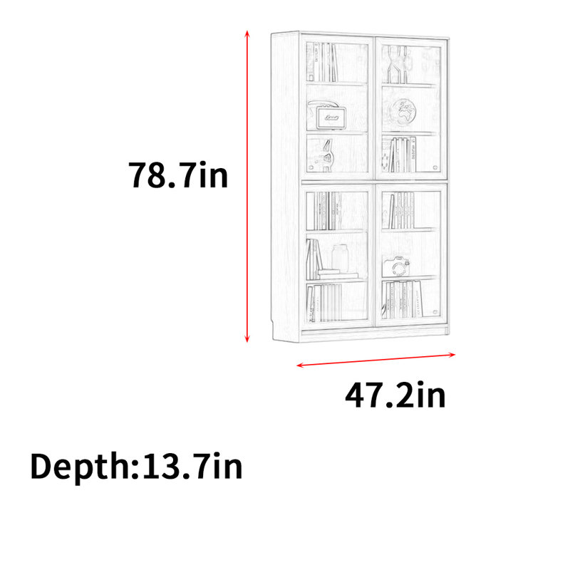 Wlotzka, (4 tablettes) H 78,7 po x l 47,2 po x P 13,7 po