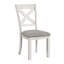 Mobilier de salle à manger rustique en chêne blanc 2 pièces Farmhouse