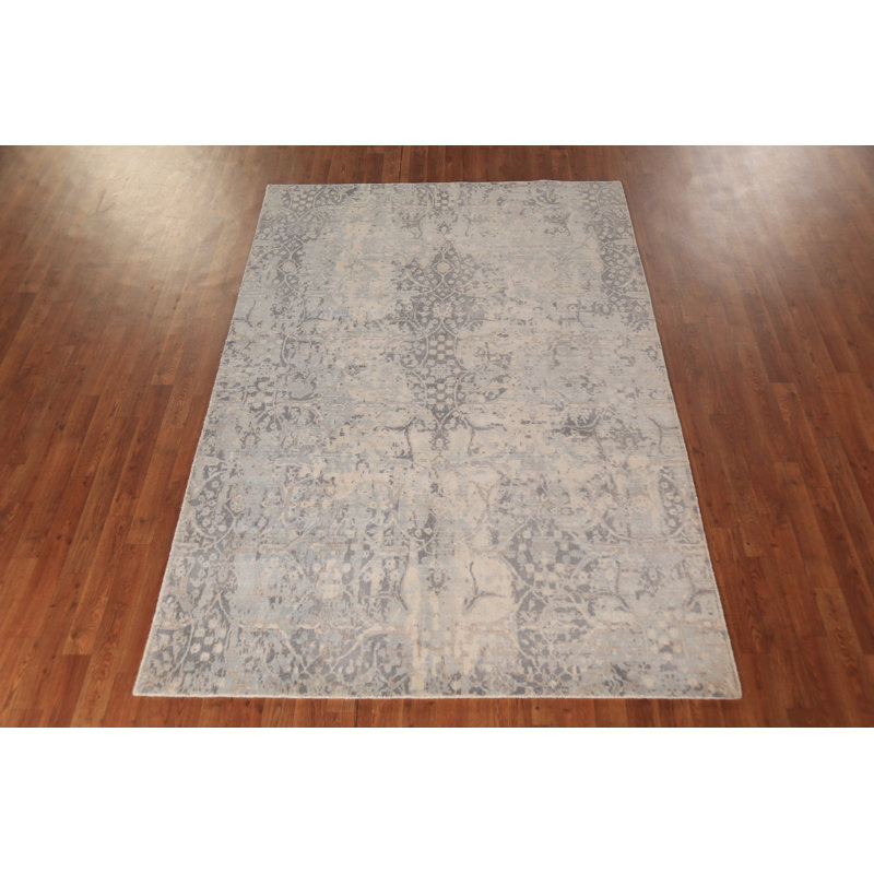 All-Over Handmade Abstract Area Rug 5x8