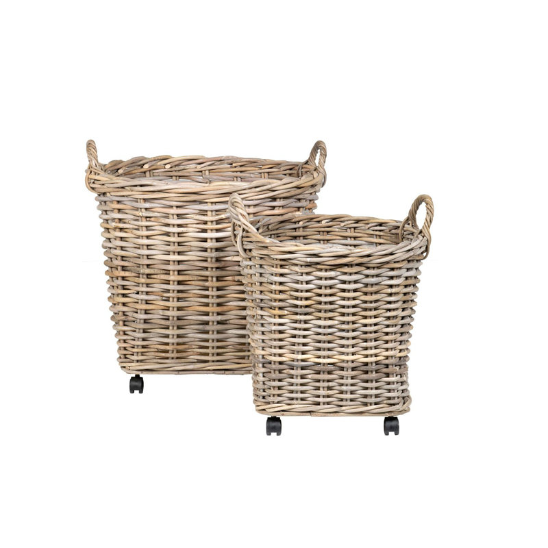 Ensemble de 2 paniers en rotin