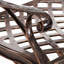 Banc de jardin en fonte d'aluminium Caffey