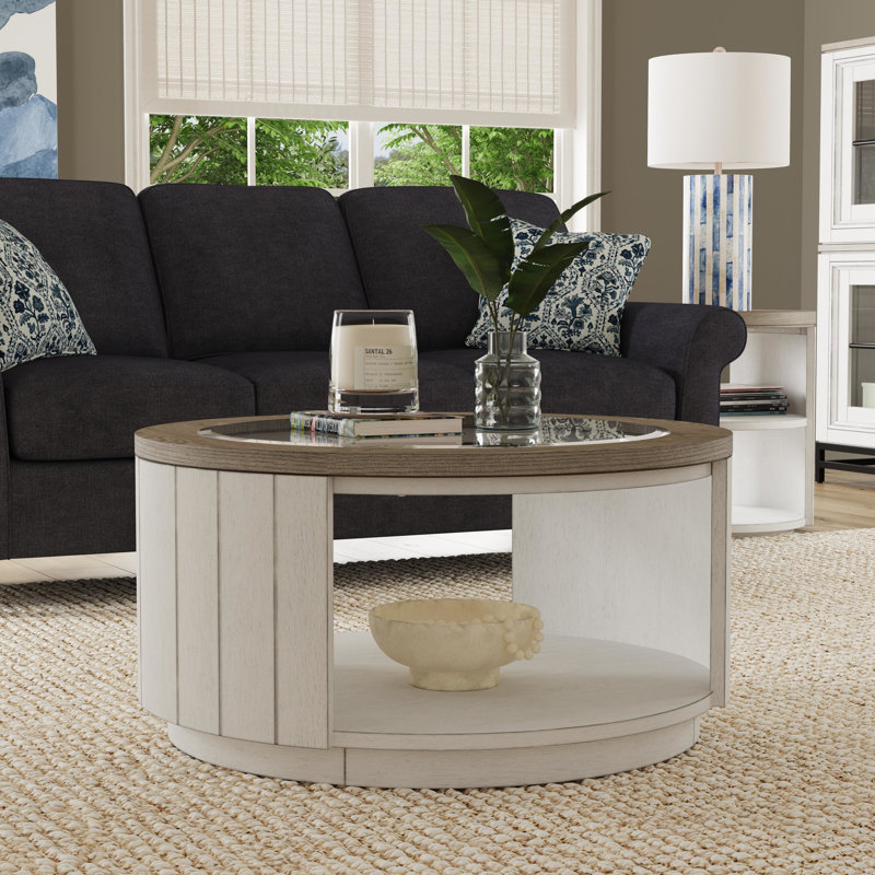 Melody Glass Top Single Coffee Table