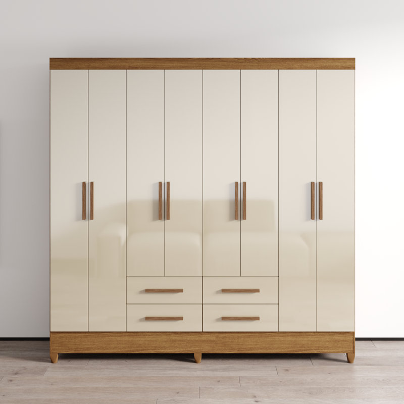Florida 80.3" Armoire with Adjustable Shelves, Hanging Rod