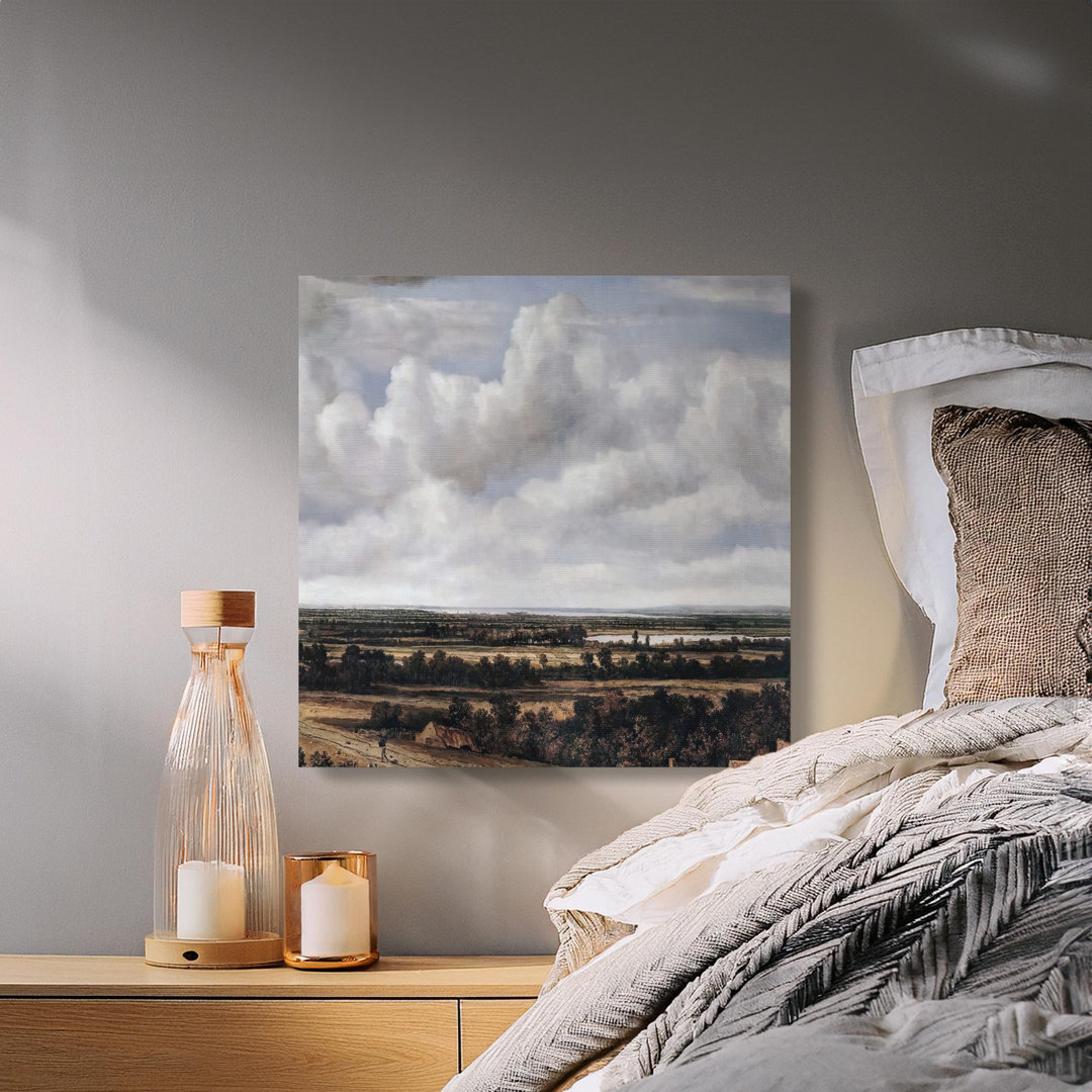 Dutch Landscape Canvas Wall Art, Gallery Wrapped Print, Cloudscape Art, Ready to Hang, Living Room Decor, Archival Quality, Fine Art