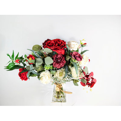 Red Rose Mixed Arrangement in Vase