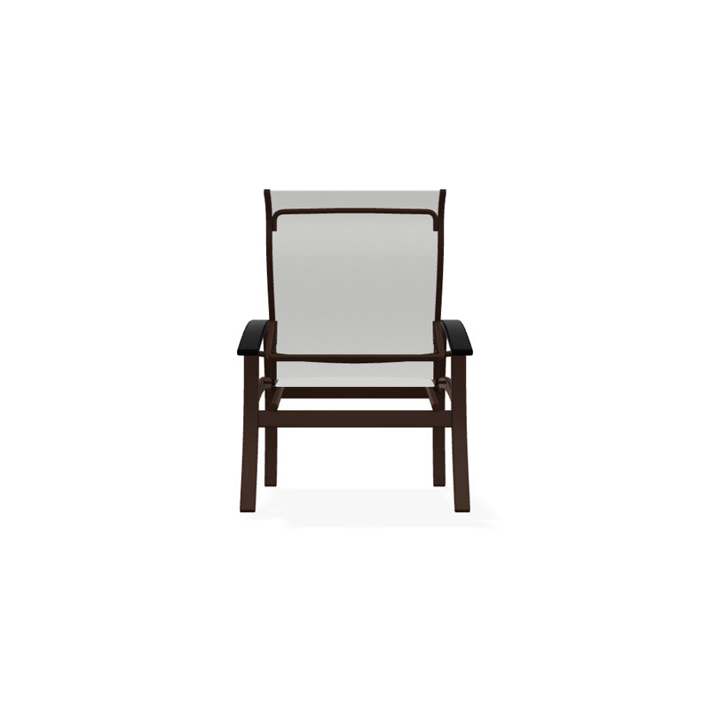 Chaise de patio Askar, Blanc 6D Sunbrella®, Noir, Kona texturé