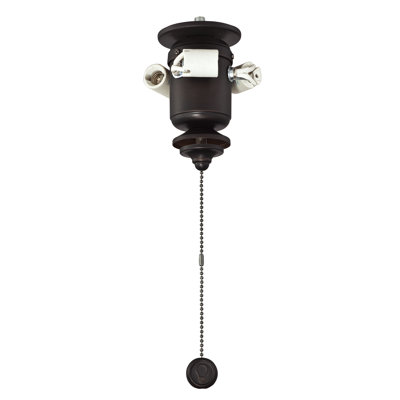 Ceiling Fan 3 Light Bowl Fitter - Dark Bronze