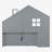 Twin Size House Bed with Window and Bedside Drawers,-1236224907