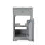 Meuble-lavabo avec lavabo en céramique 20 po, armoire de salle de bain avec porte à fermeture douce-106509291