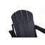 Chaise Adirondack pliante en PEHD avec porte-gobelet double - Chaise Adirondack en composite avec texture bois