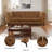 Brown Microfiber Sectional Sofa