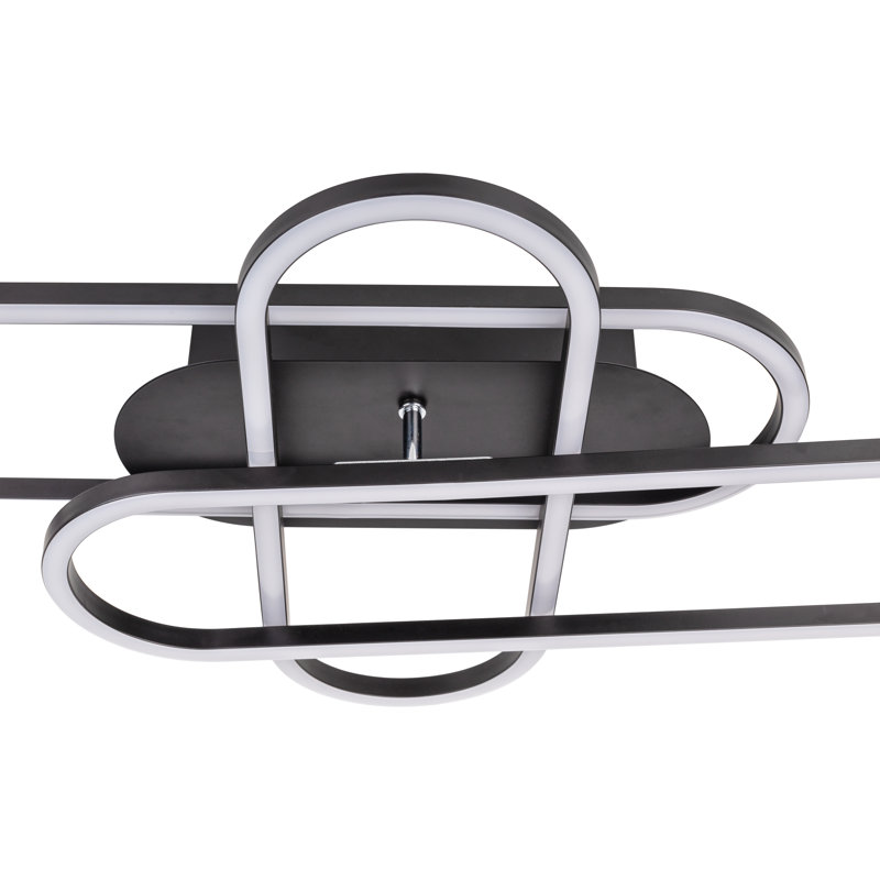 Claudearl LED Stepped Ceiling Lamp, Black