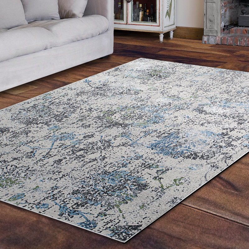 Tapis gris clair Lawnton, Rectangle 5 pi 3 po x 7 pi 7 po
