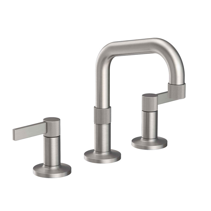 Pardees Widespread Bathroom Faucet with Drain Assembly, Stainless Steel (PVD)