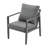 Sleek Gray Aluminum Lounge Chair With High-Performance Elbow Cushions Comfortable Knee-1230589621