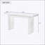 Console en placage de frêne de conception unique, de style simple, avec un plateau de table astucieux, convenant à un vestibule, un couloir, un salon, un vestibule-1903474105