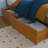Madison Solid Wood Platform Bed with Panel Footboard and Storage Drawers-96140374