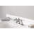 Double Handle Deck Mounted Roman Tub Faucet-43409631