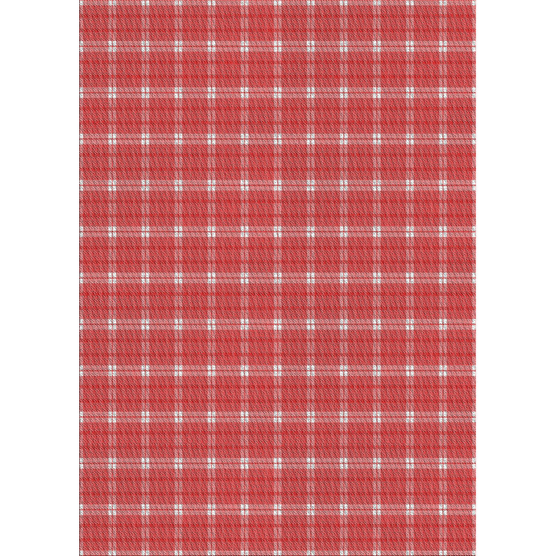 Tapis de zone rouge en laine touffeté à la main Horstman