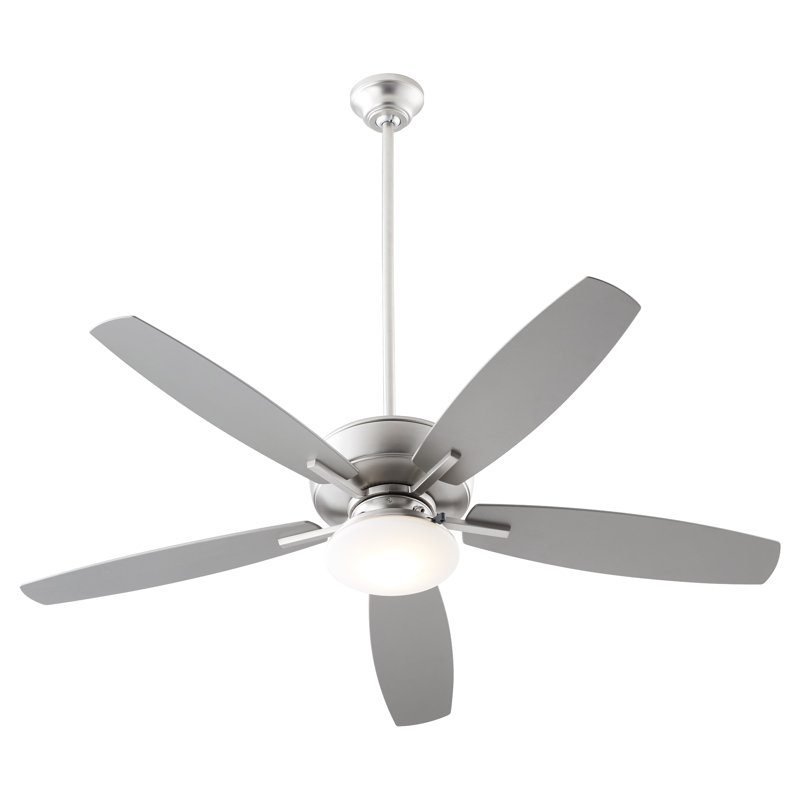 Braylie 52'' Ceiling Fan with LED Lights, Silver
