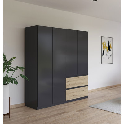 Wardrobe wardrobe COSTA hinged door wardrobe with push-to-open function