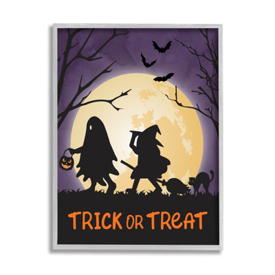 " Trick Or Treat Halloween Silhouettes " by Linda Birtel