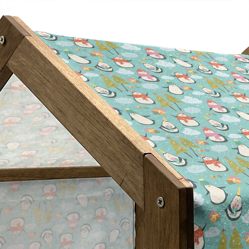 Niche en bois pour chien, H 25,59 po x l 29,53 po x P 21,65 po