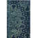 Tapis abstrait bleu Thursa