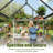 Polycarbonate Greenhouse For Outdoors, Walk-In Green House For Outside, Reinforced Aluminum Frame With Adjustable Roof Vent, Easy Assembly-124066565