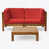 Coussin rouge / cadre brun est en rupture de stock sélectionné