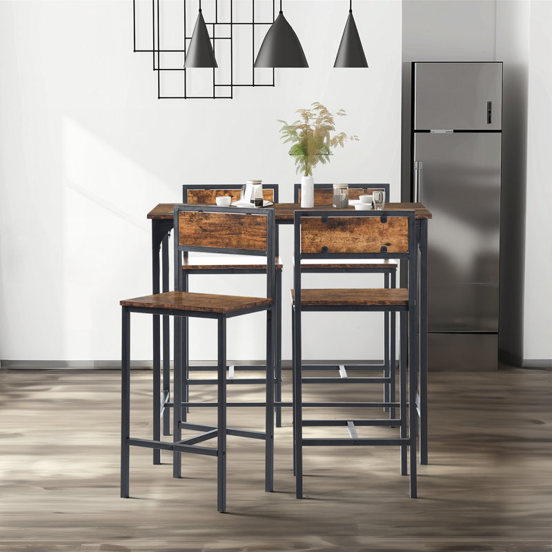 Ahrie 4 - Person Counter Height Dining Set