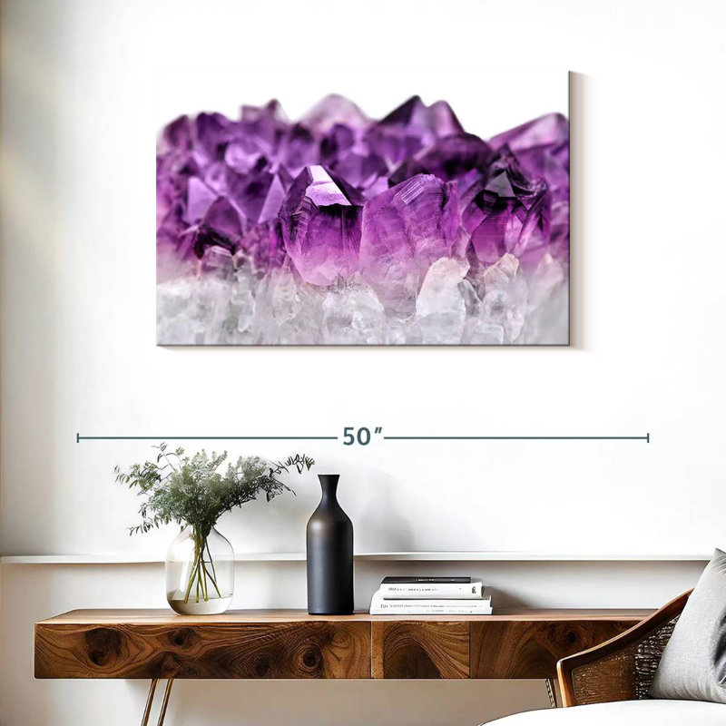 Grappe de quartz améthyste Alvord, H 24 po x l 36 po