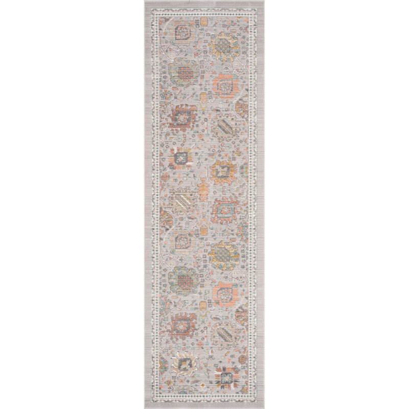 Tapis gris Alyssa, Rectangulaire 8 pi x 10 pi