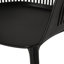 Chaise d'extérieur Dahlia: look contemporain. Chaise en polypropylène noir, H 33 po x l 22,5 po x P 21,5 po - Dahlia:, attrait moderne. X P 21,5 po
