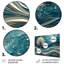 Pissenlit argenté dans des vagues turquoise éclatantes - Pissenlit, impression d'art mural-1187597122-1187597121
