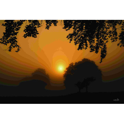Lever de soleil brumeux