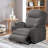 Corduroy Power Massage Recliner With Remote Angle Adjustment-1637658930