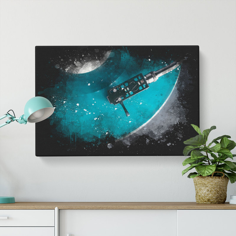 The Record Player Needle - Wrapped Canvas Print, 50cm H x 76cm W x 3cm D