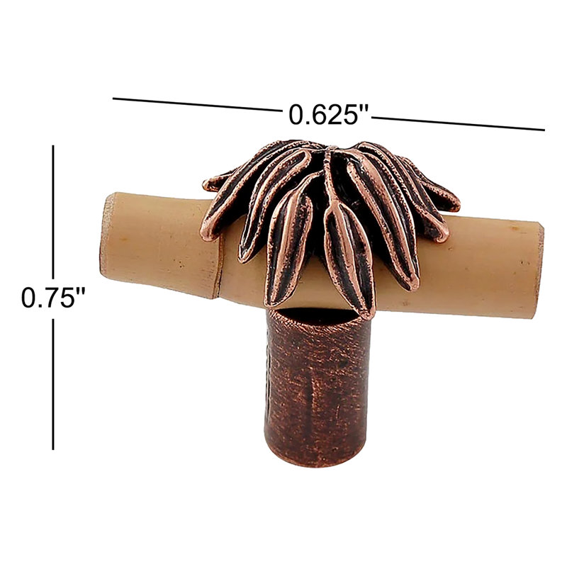 Palmaria Bar Knob, Antique Copper
