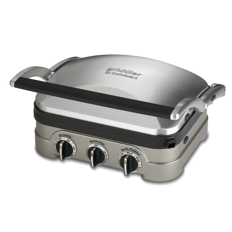 Cuisinart Griddler Countertop Grill, Brushed Stainless Steel Gr-4n