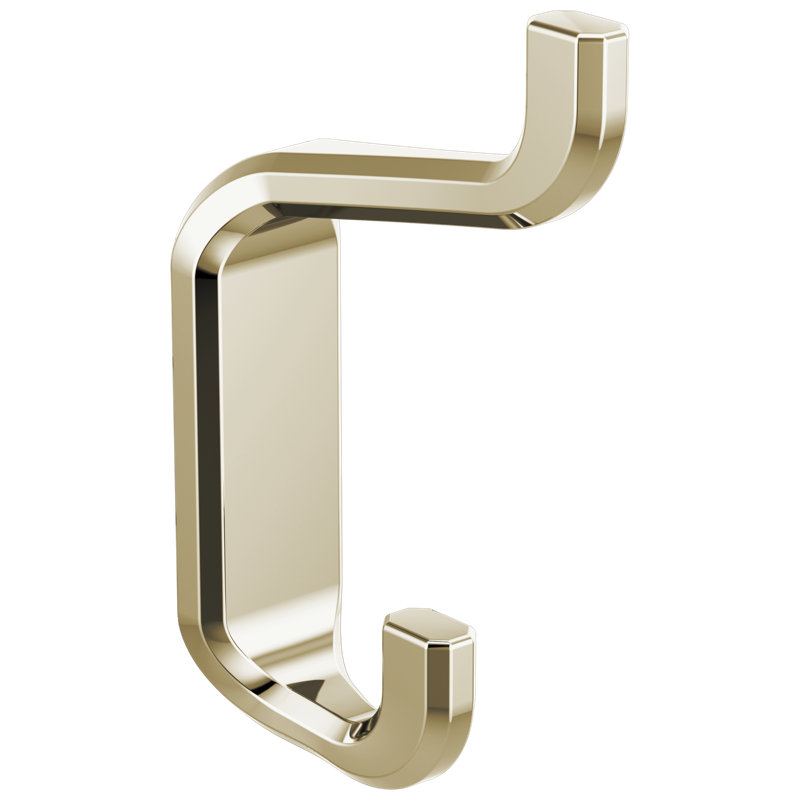 Levoir® Double Robe Hook, Polished Nickel